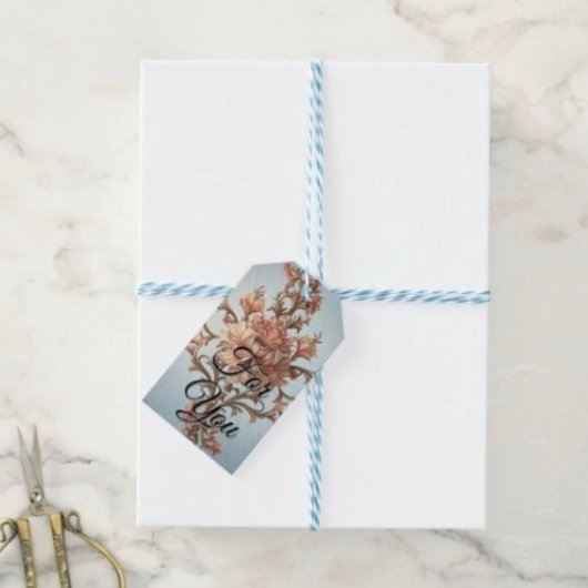 Barocke Rose Elegante Geschenkanhänger