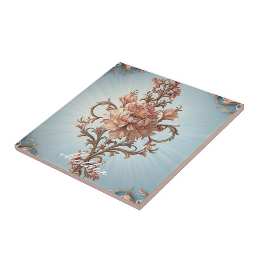 Barocke Rose Fliese (Seite)