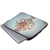 Barocke Rose Laptopschutzhülle (Vorne Knopf)