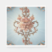 Barocke Rose Papier Serviette (Vorderseite)