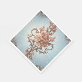 Barocke Rose Papier Serviette (Ecke)