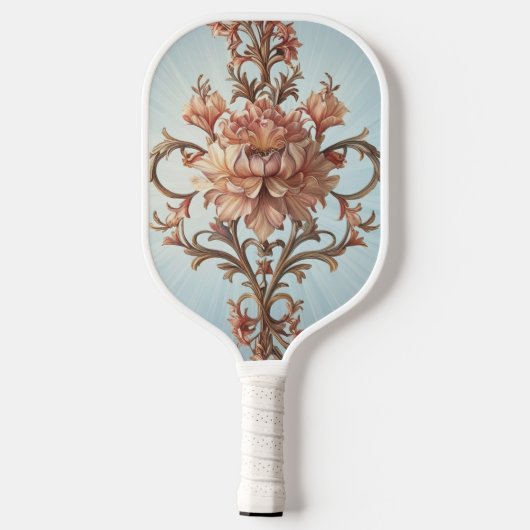 Barocke Rose Pickleball Schläger (Rückseite)