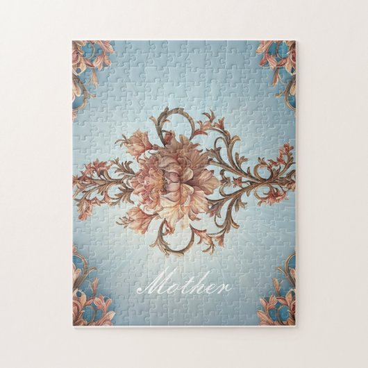 Barocke Rose Puzzle (Vertikal)