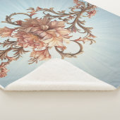 Barocke Rose Sherpadecke (3/4)