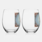 Barocke Rose    Weinglas Ohne Stiel (Rechts)