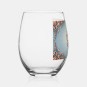 Barocke Rose Weinglas Ohne Stiel (Rechts)