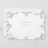 Barocke RSVP-Karte für Hochzeiten Einladung (Rückseite)