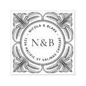 Barocke Rücksendeadresse Selbstfärbestempel Permastempel (Design)