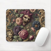 Barocke Schlachten & Blooms - Gotisches Blumendesi Mousepad (Mit Mouse)