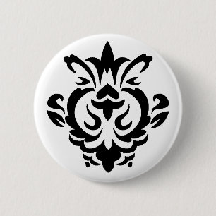 Barocke schwarze Einzel (Taste) Button