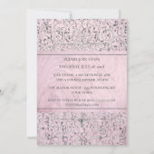 Barocke Silber Frame Quinceanera Einladung (Rückseite)