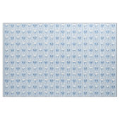 Barocke Skull Strip Muster Blaue Stoffe (Yard (91,4 cm))