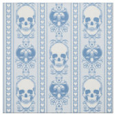 Barocke Skull Strip Muster Blaue Stoffe (Muster)