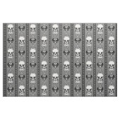 Barocke Skull Strip Muster Grau Stoff (Fat Quarter (45,7 x 55,9 cm))