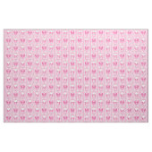 Barocke Skull Strip Muster Pink Stoff (Yard (91,4 cm))