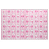 Barocke Skull Strip Muster Pink Stoff (Fat Quarter (45,7 x 55,9 cm))