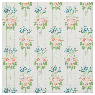 Barocke Tapete Blumenstrauß... Stoff