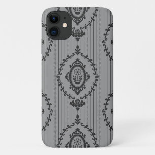 Barocke Tapete Grau Case-Mate iPhone Hülle
