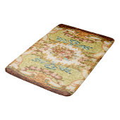 Barocke Tapete mit Viktorianischer blumengeschmück Badematte (Schrägansicht)