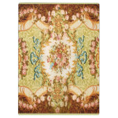 Barocke Tapete mit Viktorianischer blumengeschmück Klemmbrett (Rückseite)