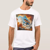 Barocke Träume auf einem Skateboard T-Shirt (Vorderseite)