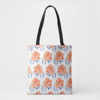 Barocke Tulip: Botanischer Vintager Linocut