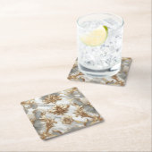 Barocke Untersetzer aus Gold und Marmor (Vor Ort)