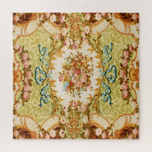 Barocke viktorianische florale Rosen-französische Puzzle