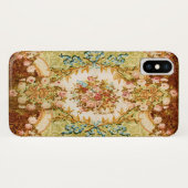 Barocke Viktorianische Rose mit Blumen Case-Mate iPhone Hülle (Rückseite (Horizontal))