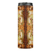 Barocke Viktorianische Rose mit Blumenmotiven, ros Thermosbecher (Rückseite)