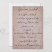 Barocke Vintage Einladung (Rückseite)