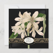 Barocke Vintage Lily Gold Festival - Martha Argeri Einladung (Rückseite)