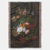 Barockelegantes, dunkles Blumendesign mit Decke (Vorderseite Vertikal)