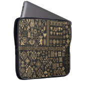 Barockelemente: Mega-Set-Muster. Laptopschutzhülle (Vorne Rechts)