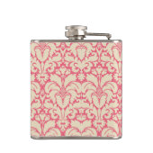 Barocker Artdamasthintergrund 2 Flachmann (Rückseite)