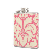 Barocker Artdamasthintergrund 2 Flachmann (Links)