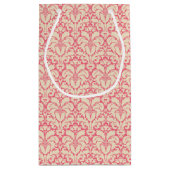 Barocker Artdamasthintergrund 2 Kleine Geschenktüte (Rückseite)