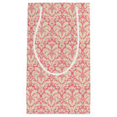 Barocker Artdamasthintergrund 2 Kleine Geschenktüte (Vorderseite)