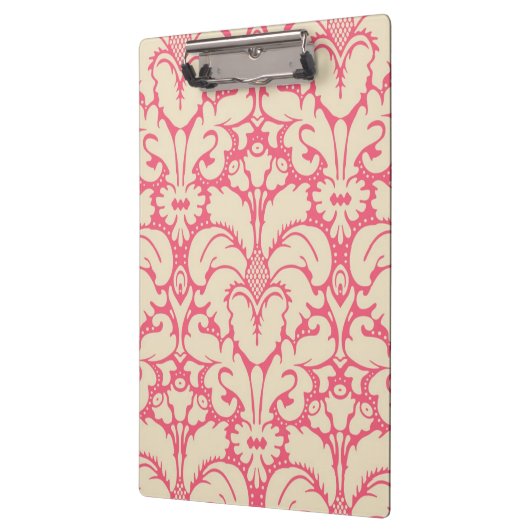 Barocker Artdamasthintergrund 2 Klemmbrett (Links)