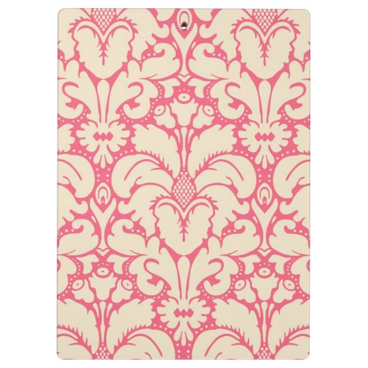 Barocker Artdamasthintergrund 2 Klemmbrett (Rückseite)