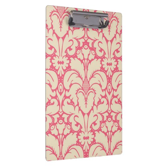 Barocker Artdamasthintergrund 2 Klemmbrett (Rechts)