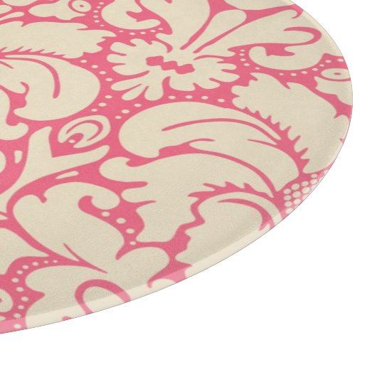 Barocker Artdamasthintergrund 2 Schneidebrett (Ecke)