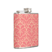 Barocker Artdamasthintergrund Flachmann (Rechts)