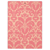 Barocker Artdamasthintergrund Klemmbrett (Rückseite)