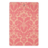 Barocker Artdamasthintergrund Mini Klemmbrett (Rückseite)