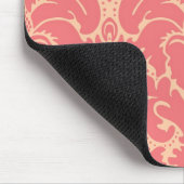 Barocker Artdamasthintergrund Mousepad (Ecke)