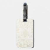 Barocker Ballon mit Uhr Gepäckanhänger (Rückseite vertikal)