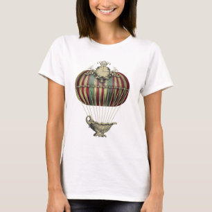 Barocker Ballon mit Uhr T-Shirt