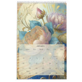 Barocker Blumenkalender Kalender (Jan 2027)