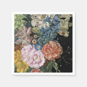 Barocker Blumenstrauß Serviette